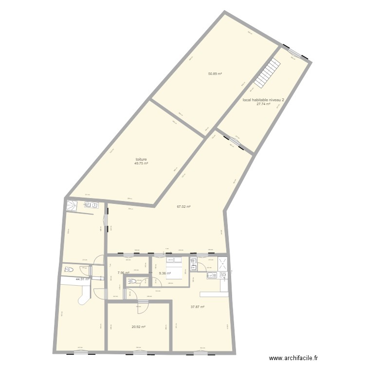 MASQUE DE DEPART 2 EM ETAGE PROJET erdf. Plan de 0 pièce et 0 m2