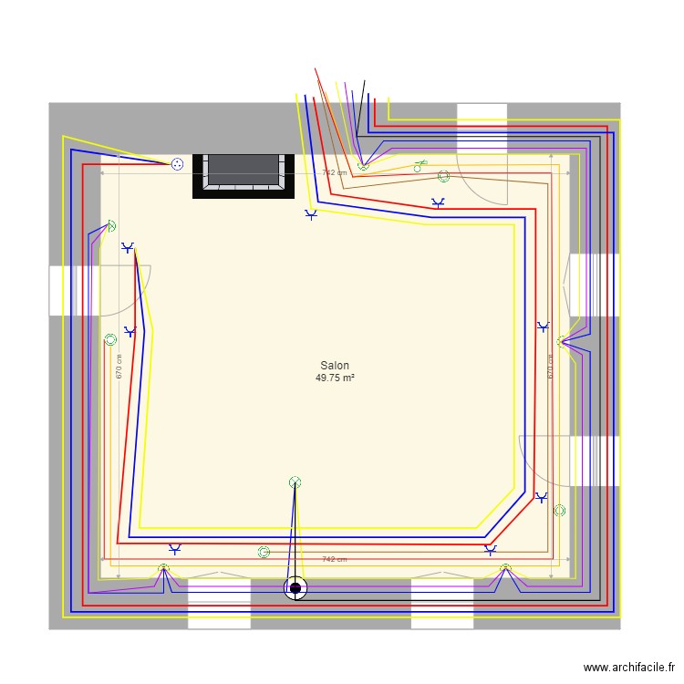 AR Salon. Plan de 0 pièce et 0 m2