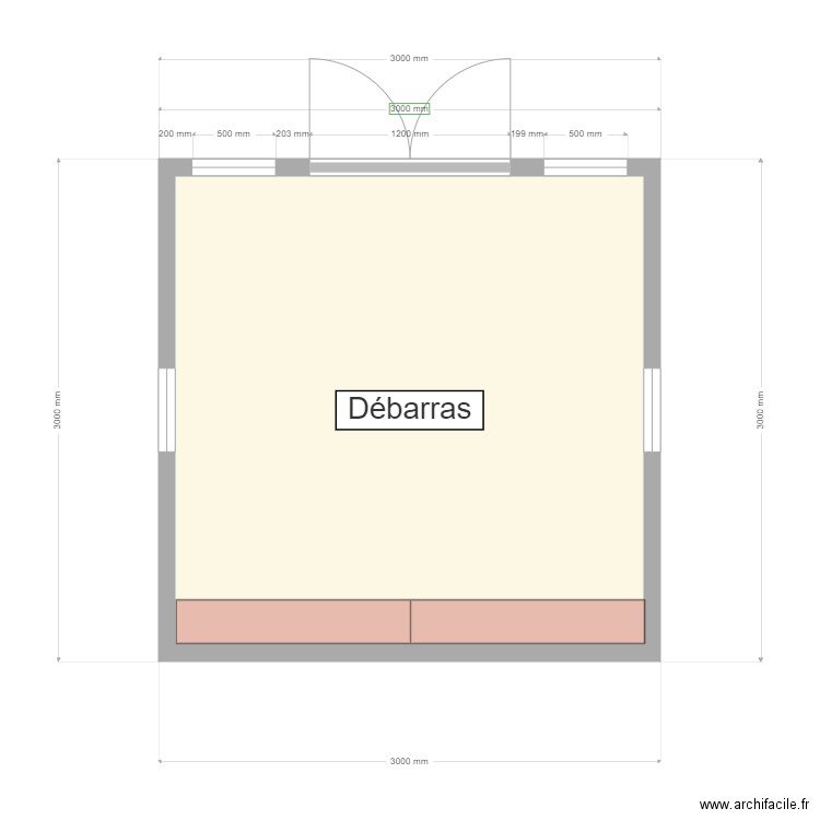 cabanon. Plan de 0 pièce et 0 m2