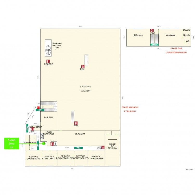 VW ROUEN ETAGE. Plan de 0 pièce et 0 m2