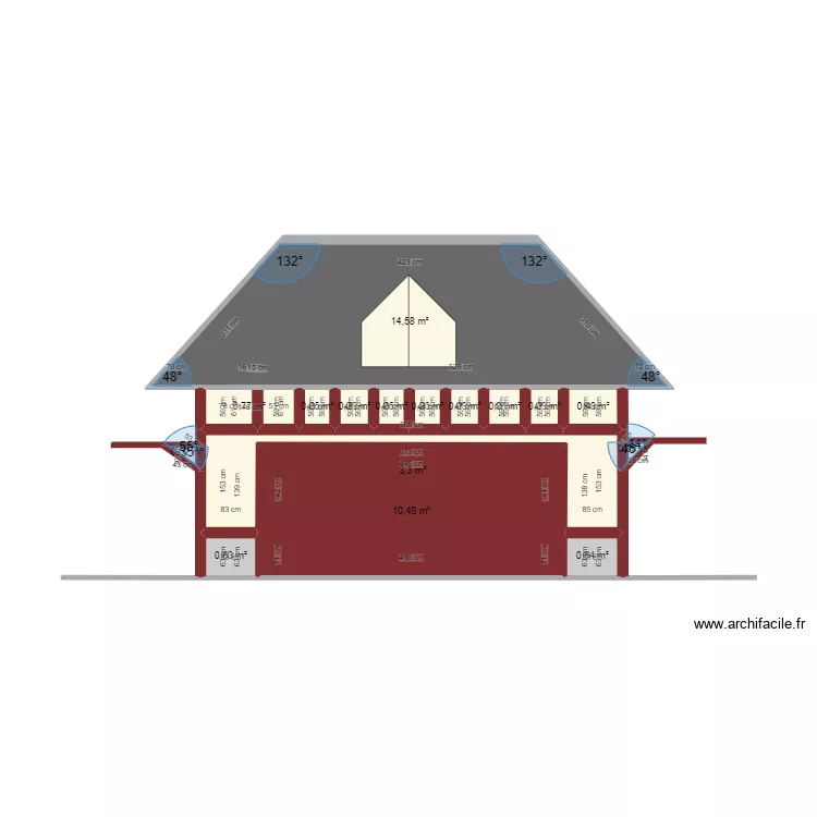 GARAGE 3 FACADE SUD EST 1. Plan de 