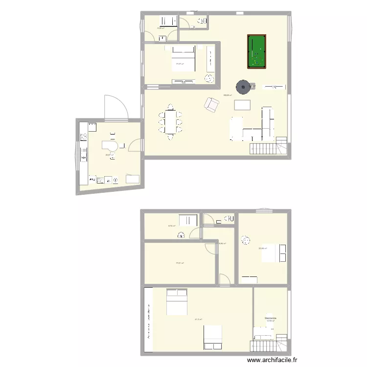la ruine. Plan de la ruine. Plan de