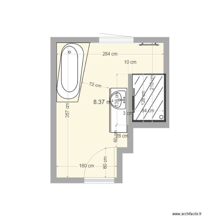 SdB Papily Mamily 2. Plan de 0 pièce et 0 m2