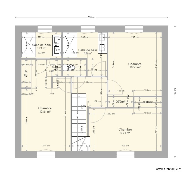 arnault etage. Plan de 0 pièce et 0 m2