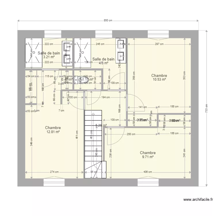 arnault etage. Plan de 