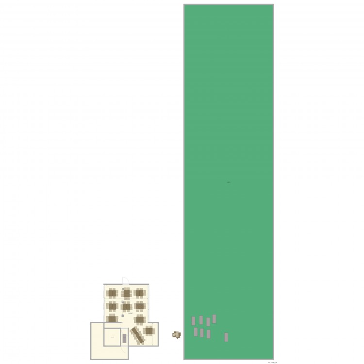 Table intérieur 83 places carrés. Plan de 0 pièce et 0 m2