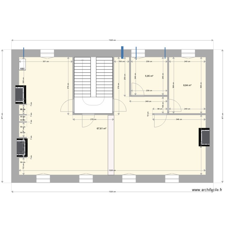 APPART CHRISTOPHE. Plan de 4 pièces et 92 m2