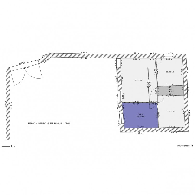 Etage rénové 1. Plan de 0 pièce et 0 m2