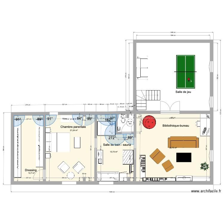 CROSSAC R2 V2. Plan de 4 pièces et 80 m2