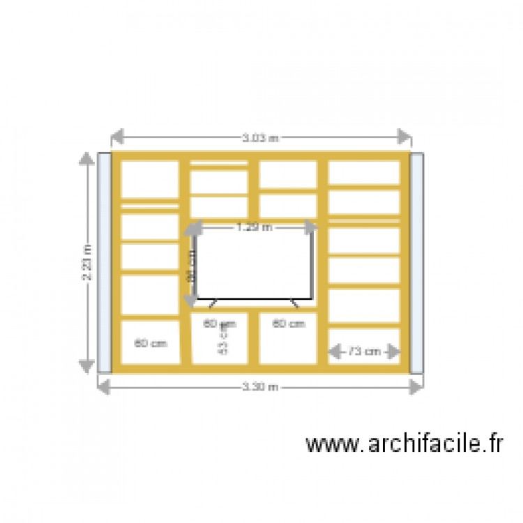 Bibliothèque. Plan de 0 pièce et 0 m2