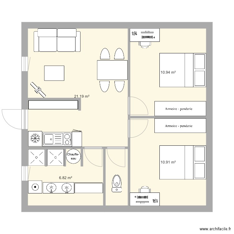 Etage. Plan de 0 pièce et 0 m2