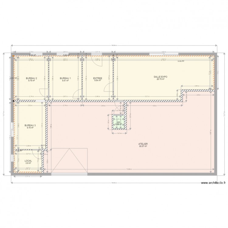 BATIMENT BACQUEVILLE EN CAUX. Plan de 0 pièce et 0 m2