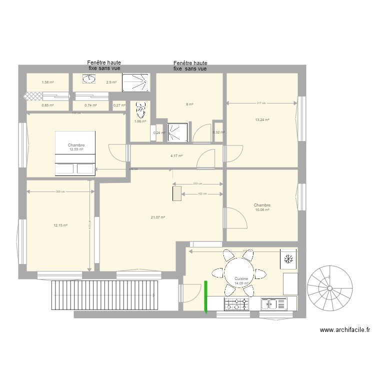 1er étage v5. Plan de 0 pièce et 0 m2