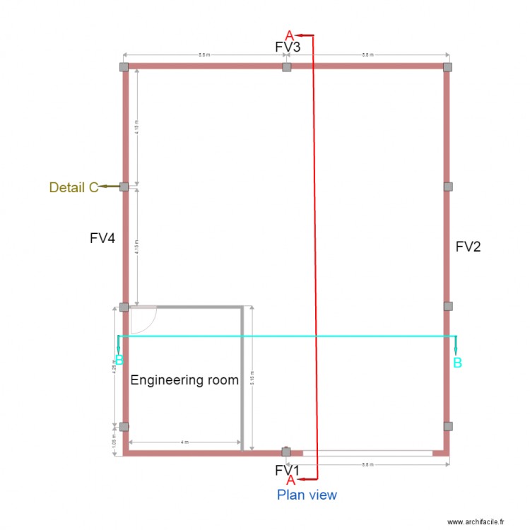 Plan view. Plan de 0 pièce et 0 m2