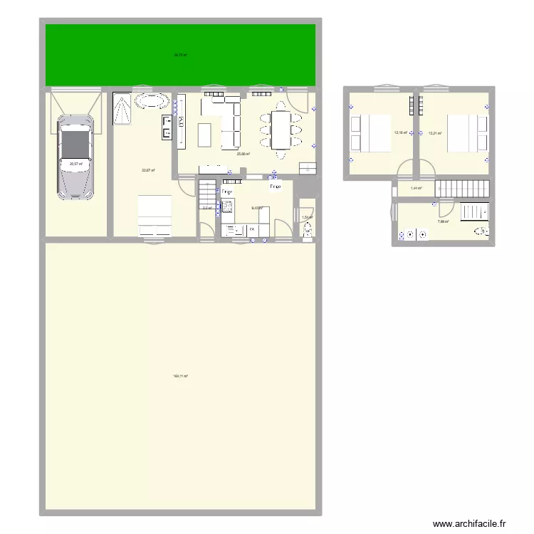 Maison Mito V2. Plan de 
