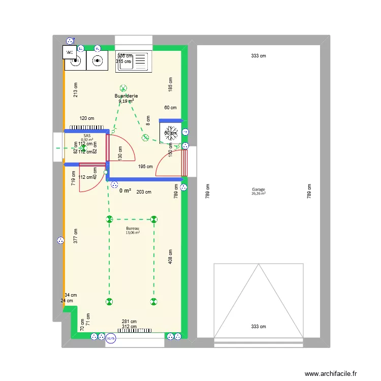 Heurtel-P&eacute;r&egrave;s - Projet. Plan de 