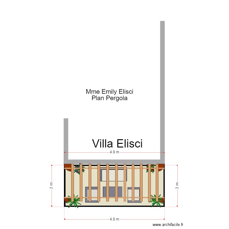 PERGOLA EMILY. Plan de 0 pièce et 0 m2