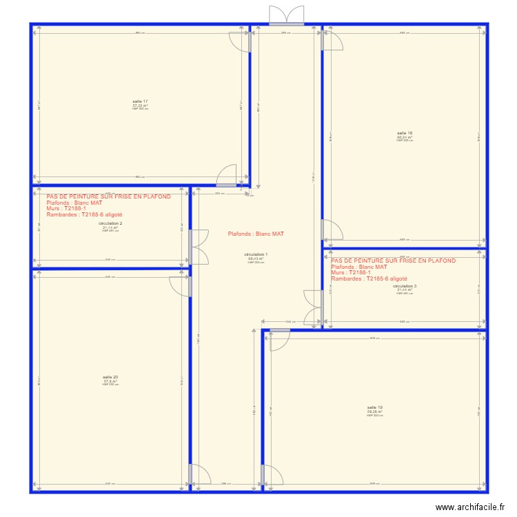 plan ecole msm r+1. Plan de 7 pièces et 346 m2