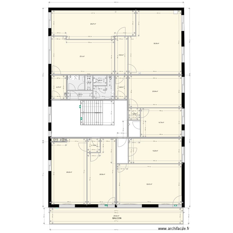 1ER ETAGE NALIGA. Plan de 0 pièce et 0 m2