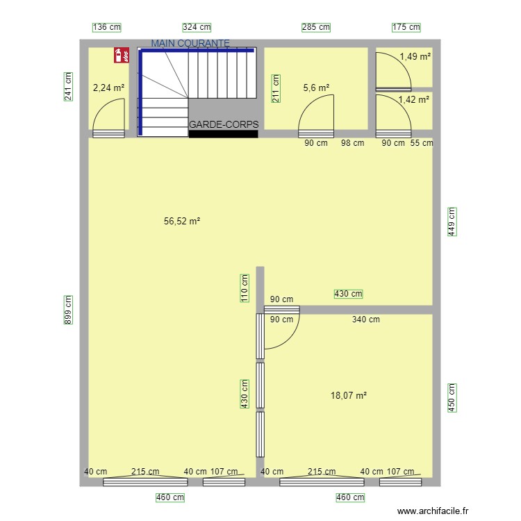 BEAUTY QUEENS PARIS R1 AVANT TRAVAUX. Plan de 0 pièce et 0 m2