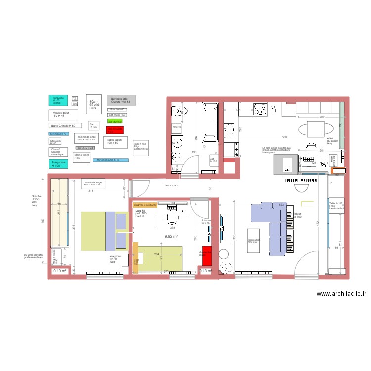 Malakoff check mesures 21 04 16h11. Plan de 3 pièces et 10 m2