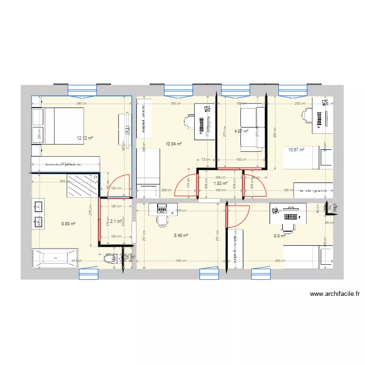 still final etage. Plan de 