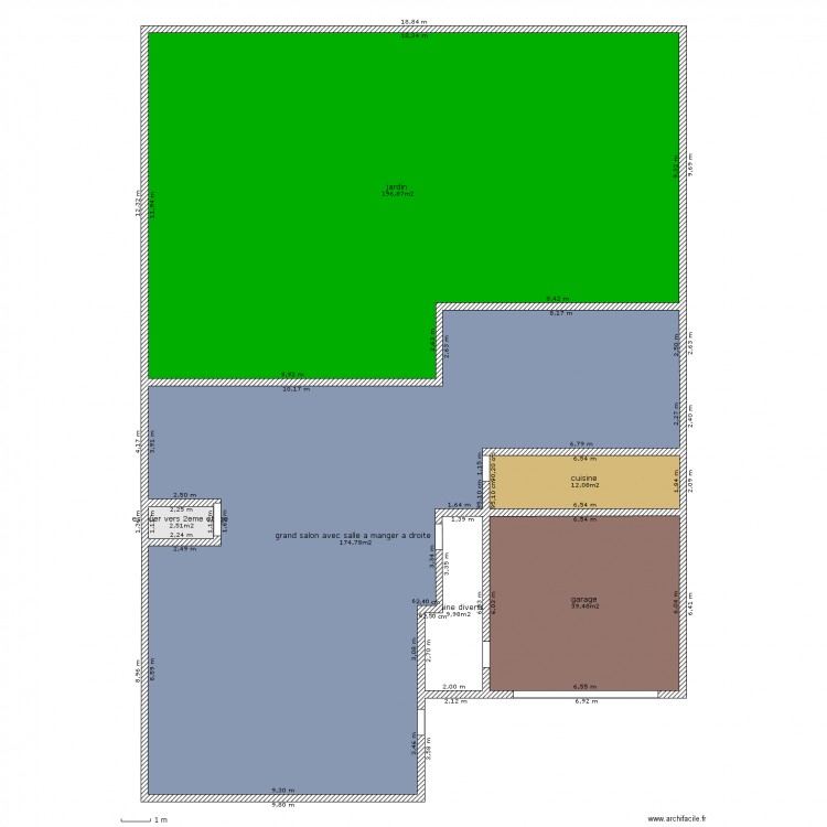 maison n°1. Plan de 0 pièce et 0 m2