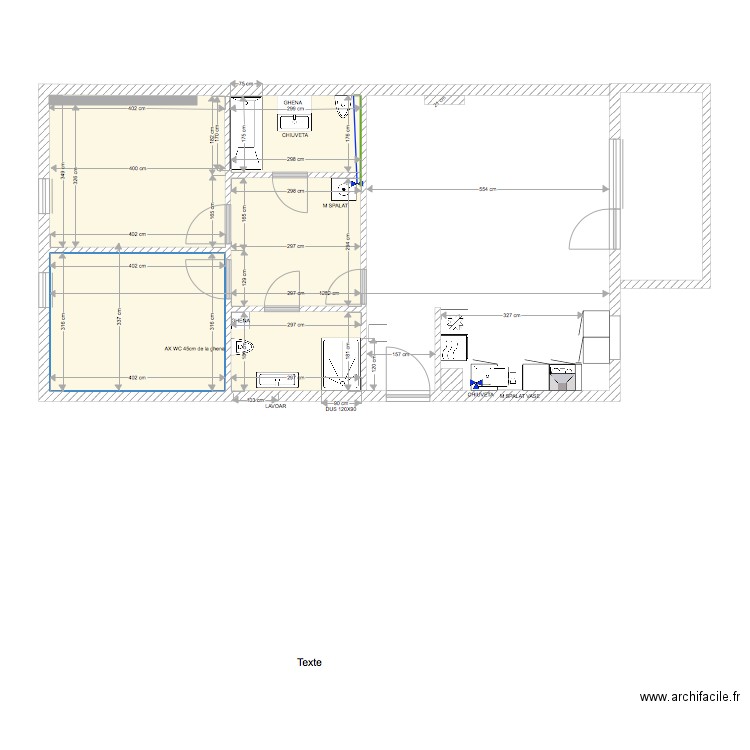 PLAN PLOMBERIE CAUZASI. Plan de 0 pièce et 0 m2