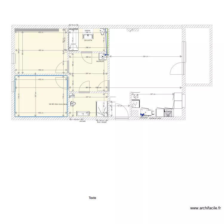 PLAN PLOMBERIE CAUZASI. Plan de PLAN PLOMBERIE CAUZASI. Plan de