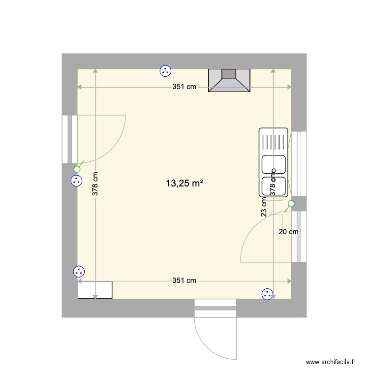 cuisine mermoz. Plan de 0 pièce et 0 m2