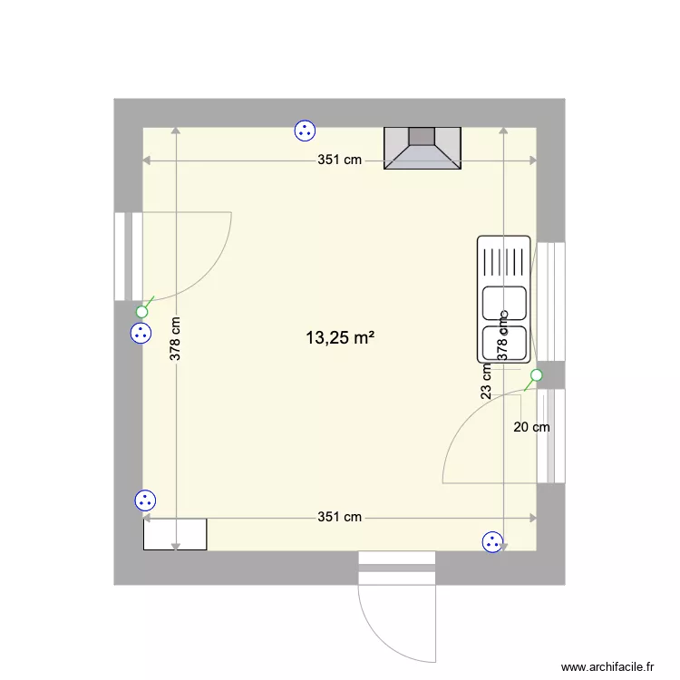 cuisine mermoz. Plan de 