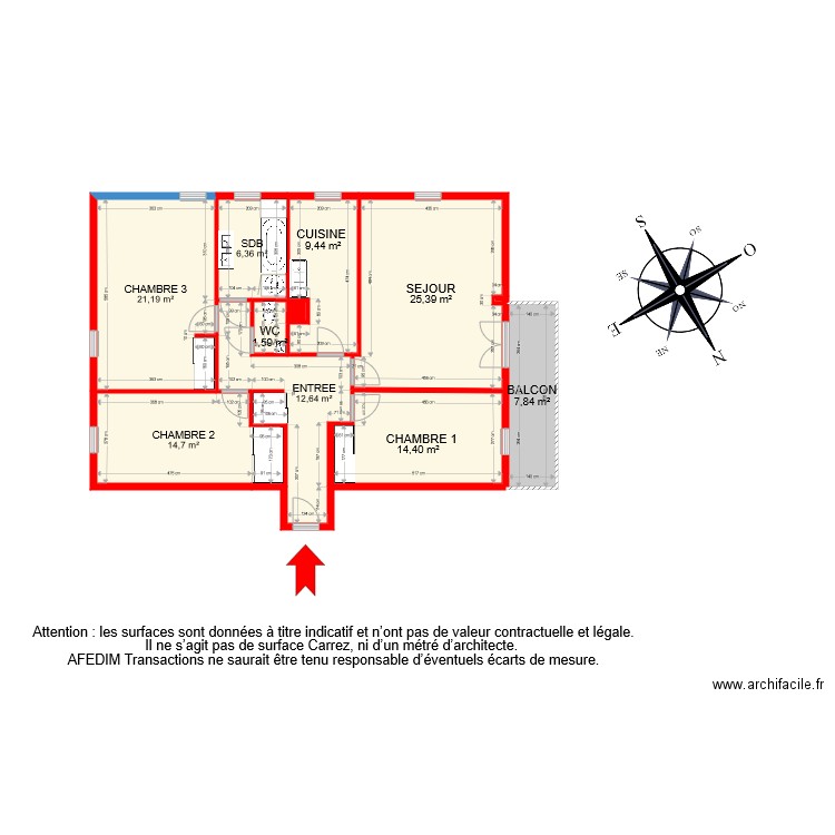 BI 7508 PASCAL. Plan de 0 pièce et 0 m2