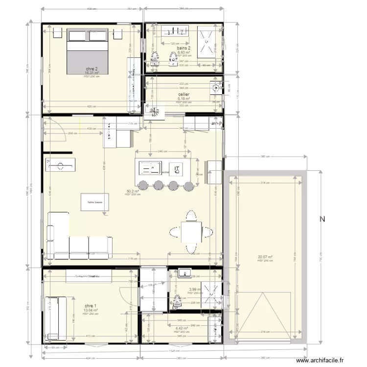 LOFT MOD. Plan de 