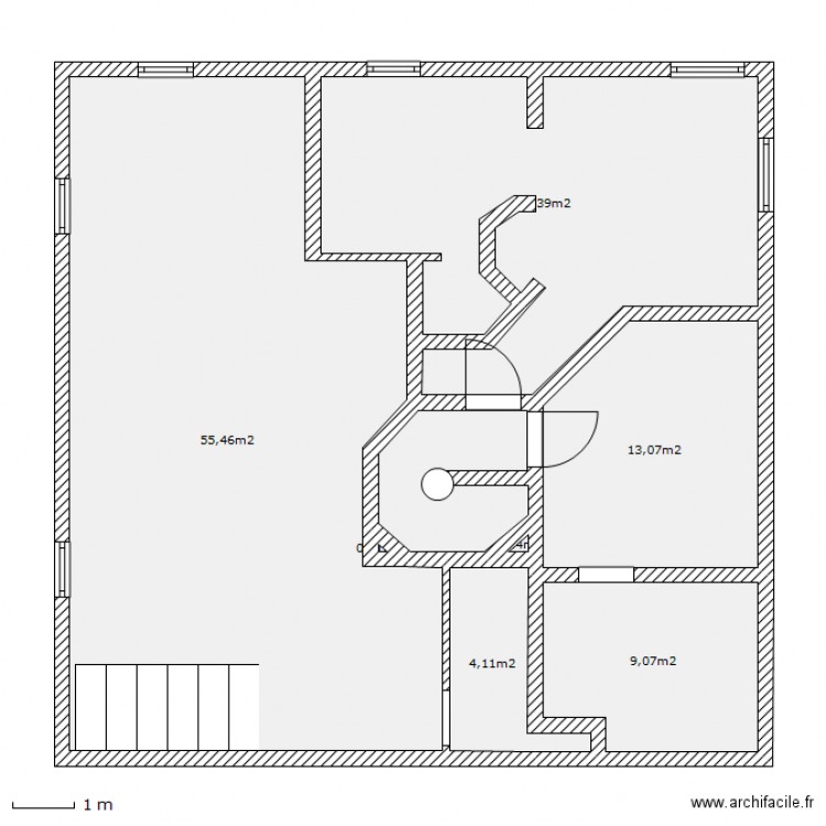 MAISON D ARARE. ETAGE 1. Plan de 0 pièce et 0 m2