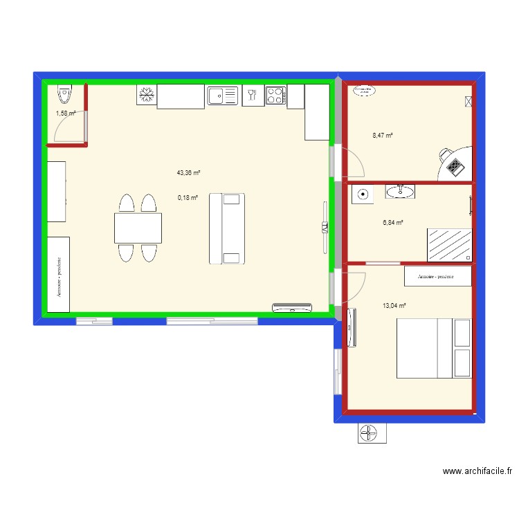 Vidauban. Plan de 6 pièces et 141 m2