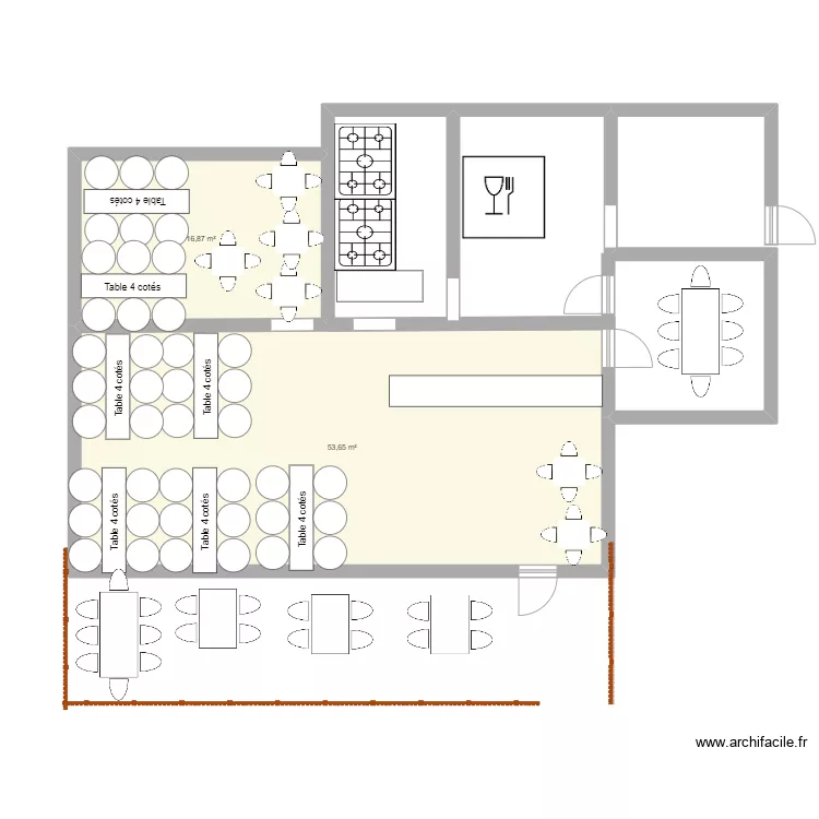 RESTAURANT PFMP. Plan de 