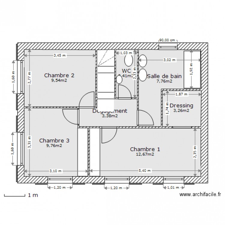 Projet DAVIS N1 V1. Plan de 0 pièce et 0 m2