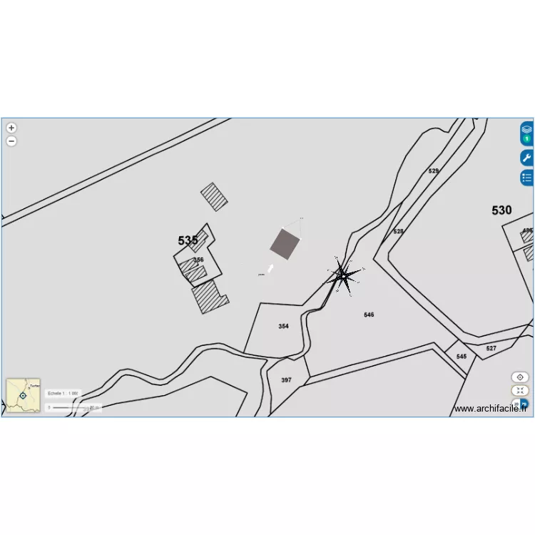 cadastre bergerie. Plan de cadastre bergerie. Plan de