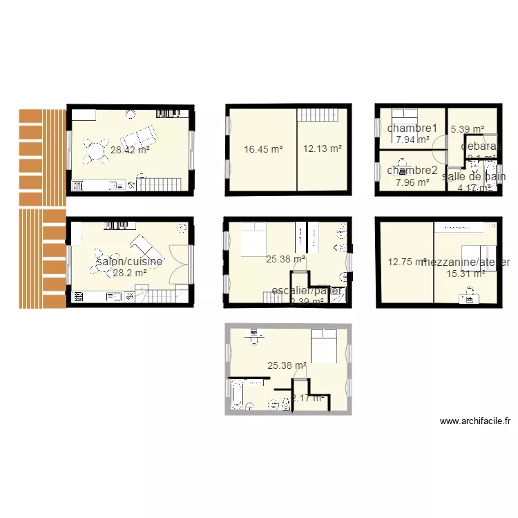 plan1 la sauzaie. Plan de 