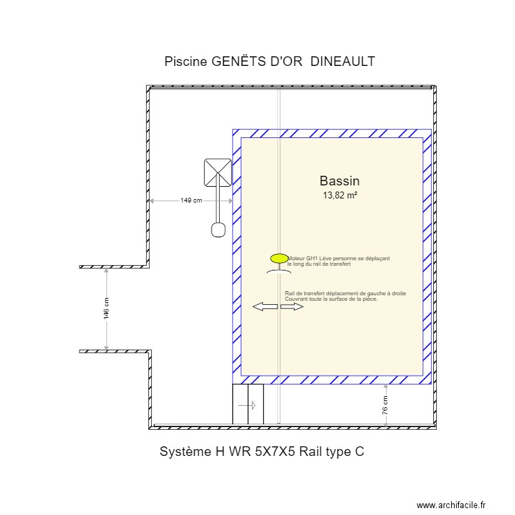 PISCINE DINEAULT. Plan de 0 pièce et 0 m2