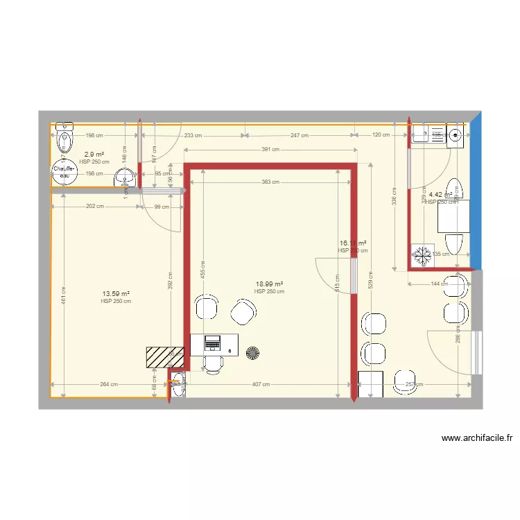 local Fontaine sur Sa&ocirc;ne. Plan de 