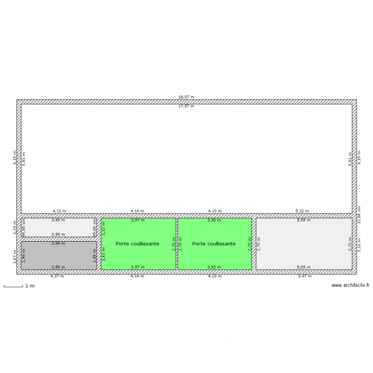 Face basse Hangar Bois Gaby. Plan de 0 pièce et 0 m2