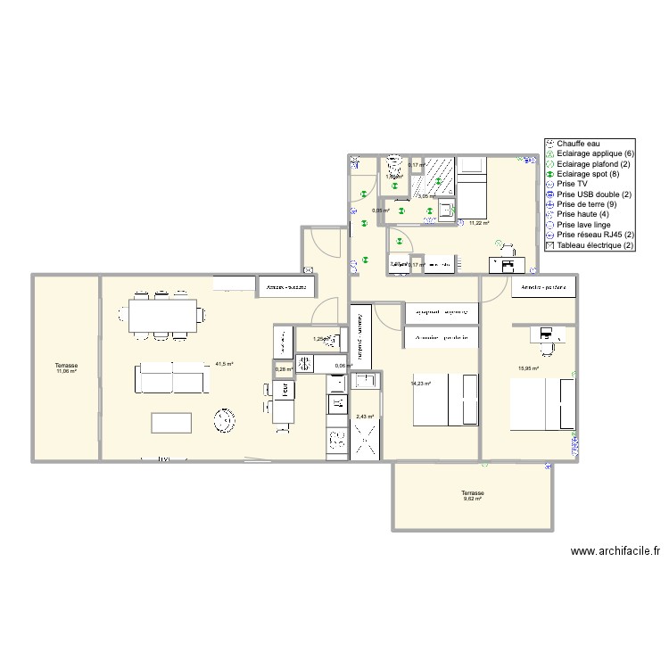 Santa Clara 2 face origine transit. Plan de 0 pièce et 0 m2