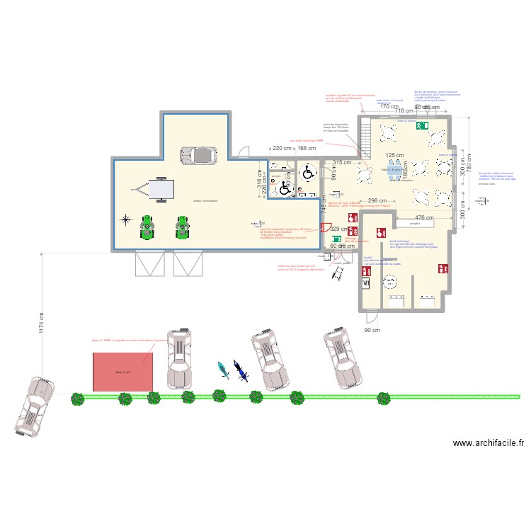 les tadornes plan de masse. Plan de 0 pièce et 0 m2