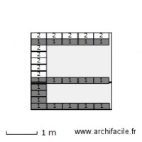 SDB 50x20 (mur vasques 2,63x2,50)