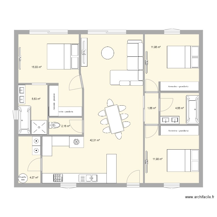 Maison1. Plan de 0 pièce et 0 m2