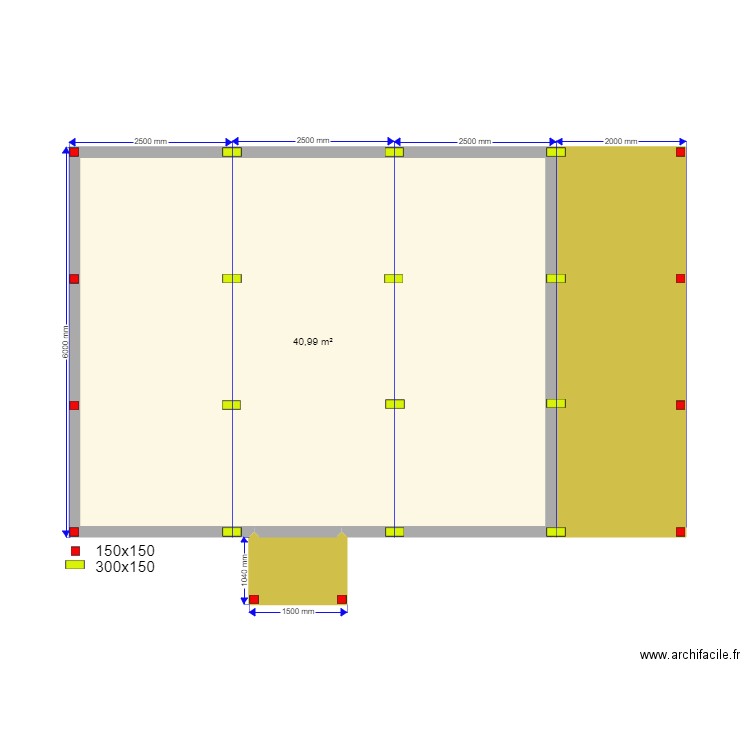 45 8 35 Косовка Сваи. Plan de 3 pièces et 53 m2