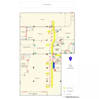 plan de circulation pi&eacute;tons et chariots