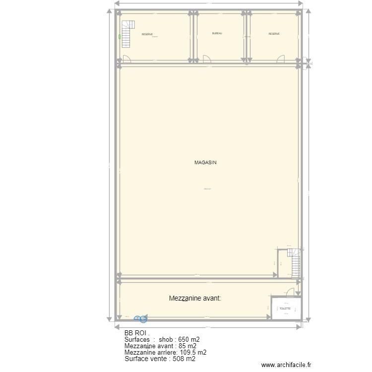 BB ROI. Plan de 0 pièce et 0 m2