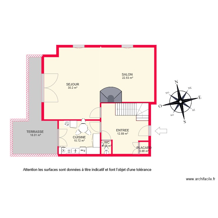 BI 5231 OUAFAE RDC. Plan de 0 pièce et 0 m2